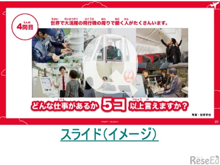 JALの謎解き×チームビルディング　スライド（イメージ）