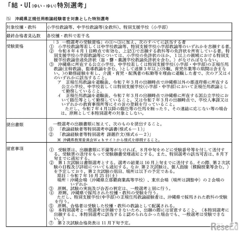 「結・UI（ゆい・ゆい）特別選考」