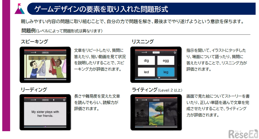 EBYLは、ゲーム感覚で楽しくテストに取り組むことができる