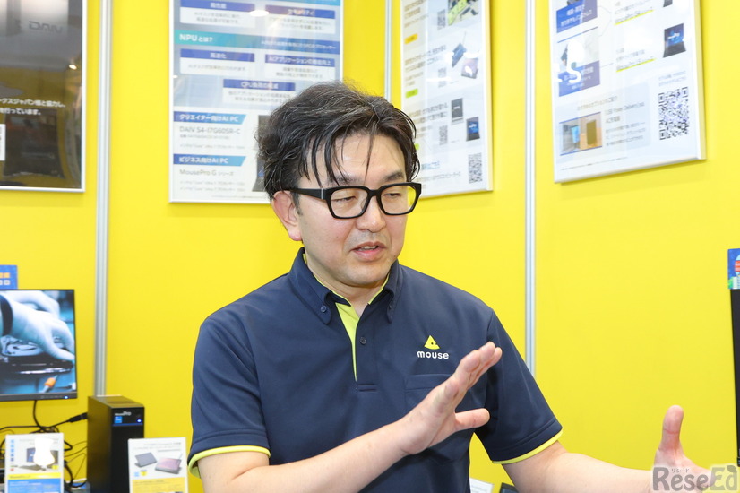 マウスコンピューター 第一営業本部 営業推進部の宮本壮人氏