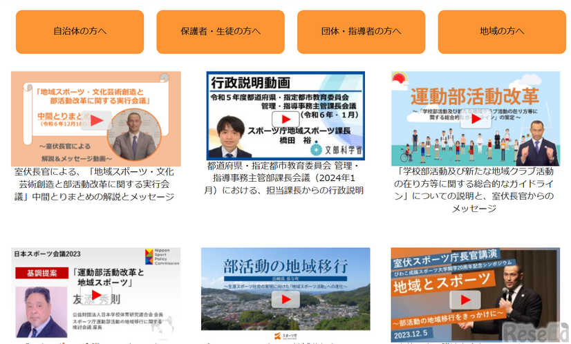 部活動改革ポータルサイト ～学校部活動の地域連携・地域クラブ活動への移行（地域移行）に向けて～
