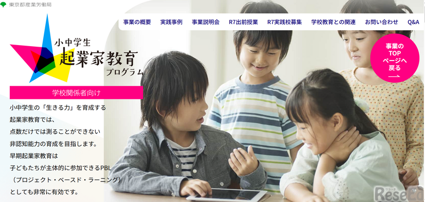 小中学生起業家教育プログラム