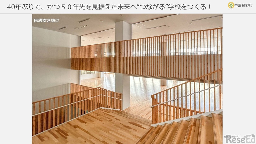 北海道産木材を活用した温かみのある校舎