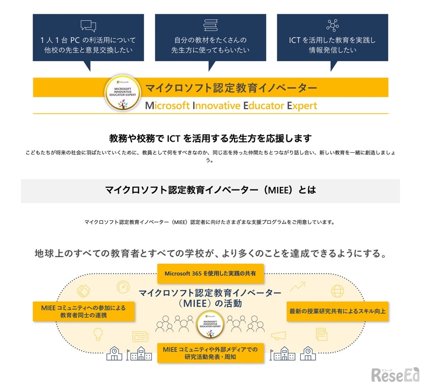 マイクロソフト認定教育イノベーターについて