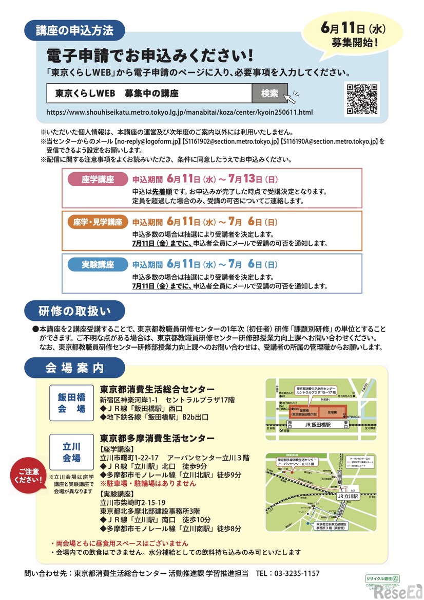 申込方法・会場など