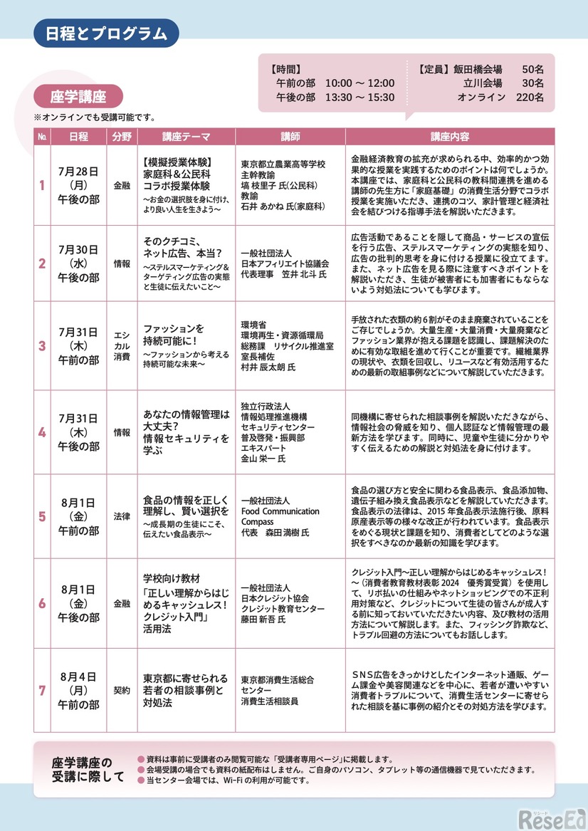 講座内容
