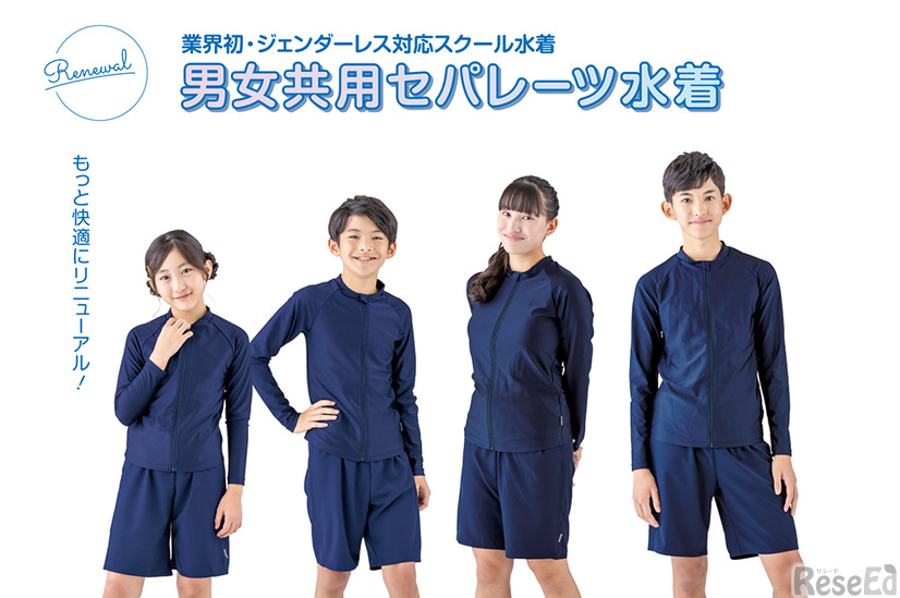 選択肢の1つに「男女共用セパレーツ水着」