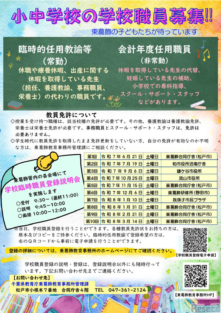 登録説明会ポスター