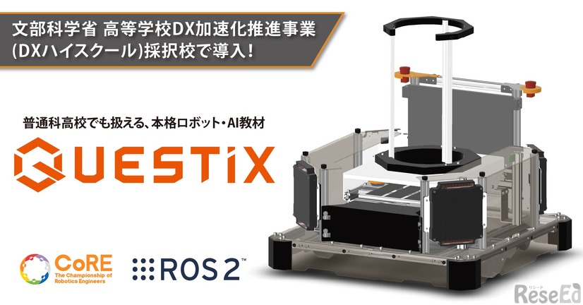 最先端のロボット・AI教材「QUESTiX」