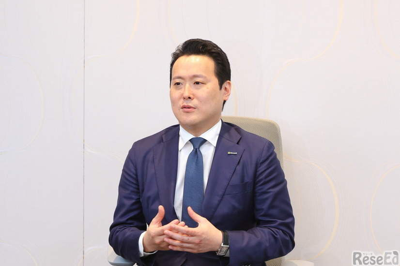 日本マイクロソフト パブリックセクター事業本部 公共・社会基盤統括本部 教育戦略本部 本部長、日本教育事業統括 兼 GIGAスクール政策室長の宮崎翔太