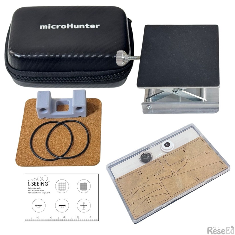 「ミクロハンターキットLite」と小型昇降台のセット