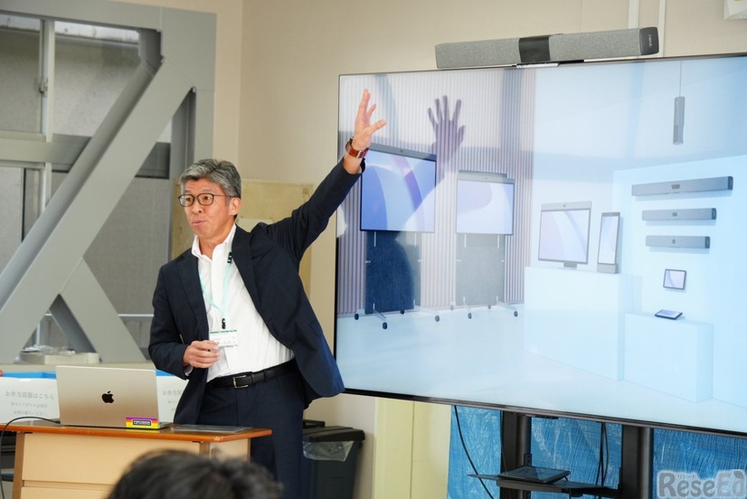 遠隔教育のポイントを技術・設備面から解説するNeatframe代表の柳澤氏