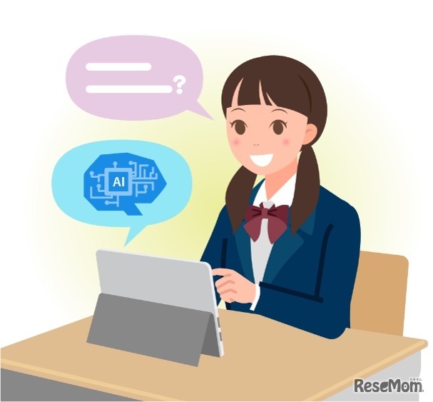 中高生の生成AIの利用実態の調査（イメージ）