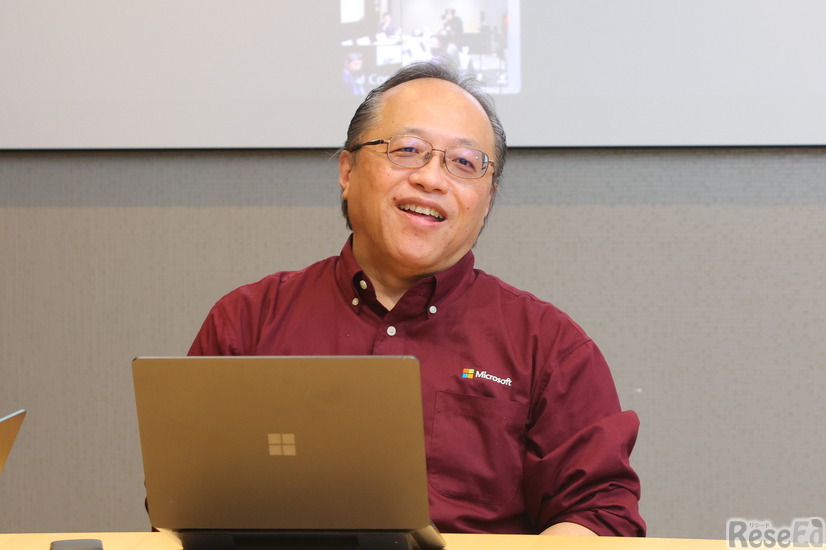 日本マイクロソフト パブリックセクター事業本部 教育・社会基盤統括本部 カスタマーサクセスマネージャーの中田寿穂氏