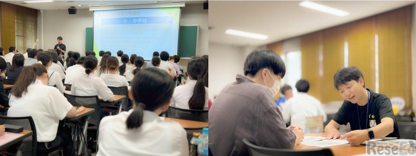 講師制度説明・個別相談のようす