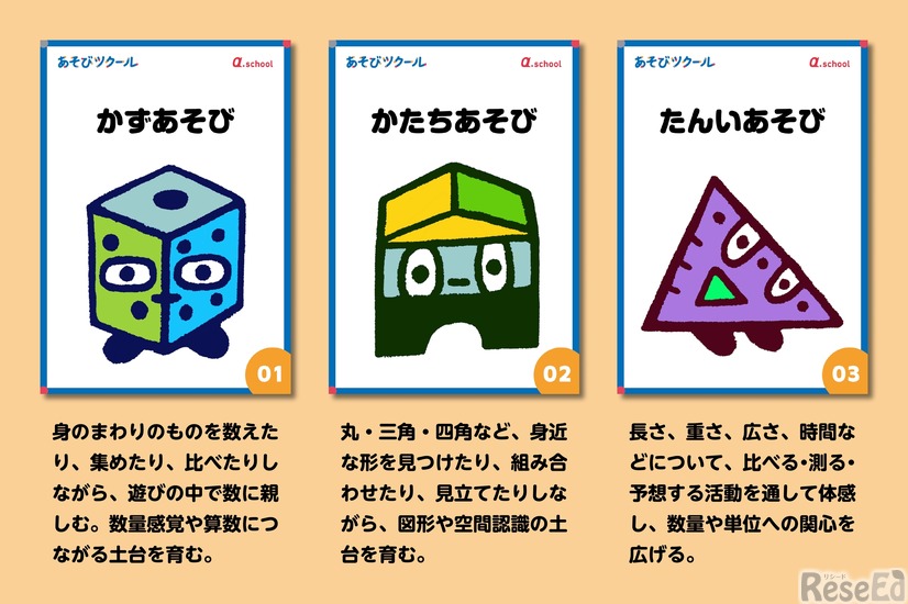 具体的なあそびテーマ例「算数の力につながるあそび」
