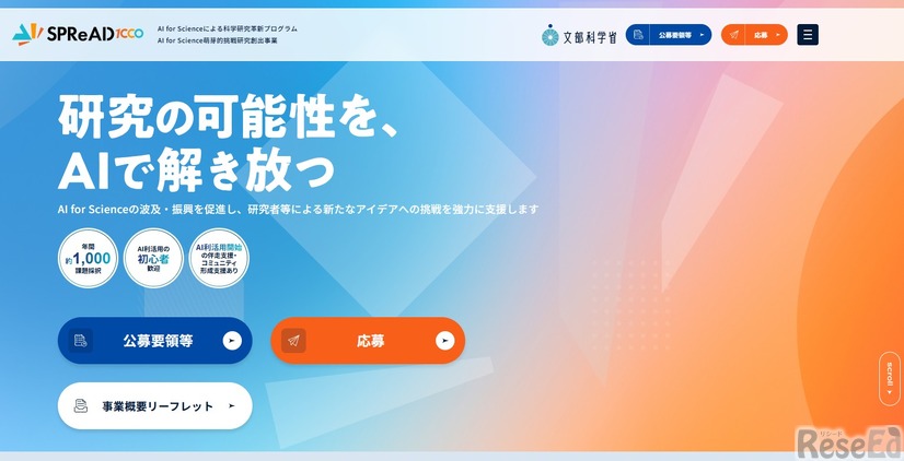 AI for Scienceの波及・振興促進