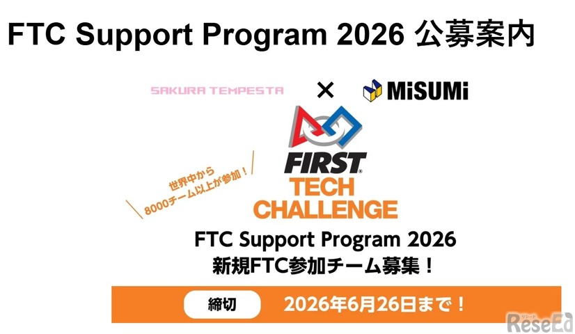 FTC Support Program 2026 公募案内