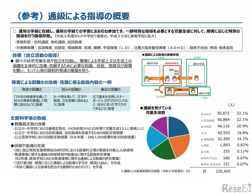 通級による指導の概要