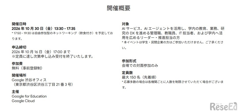 開催概要