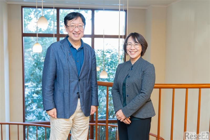生駒夏美教授と北野宏明教授