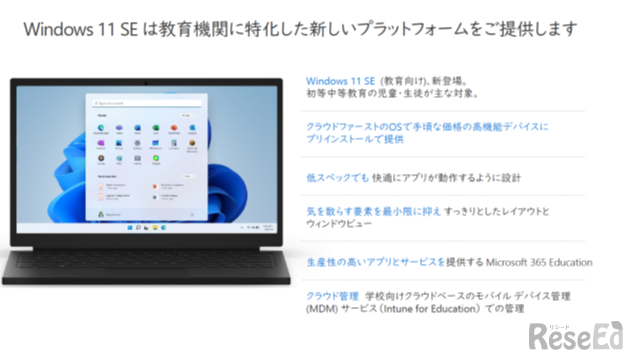 教育機関限定のWindows11 SE