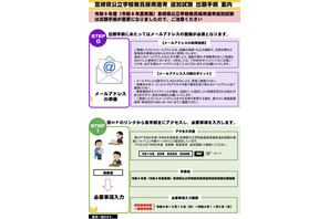 【教員採用】宮崎県、追加試験12/6…出願手続き変更 画像