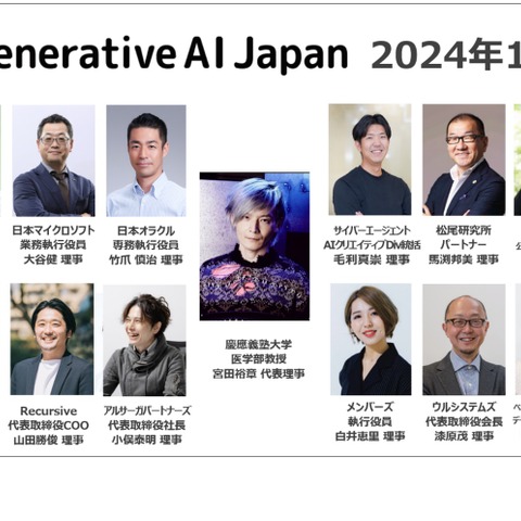産学連携「Generative AI Japan」ベネッセら設立 画像