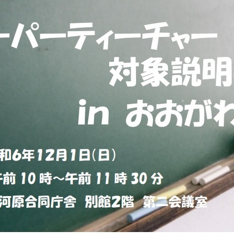 宮城県「ペーパーティーチャー説明会」県内3か所12/1、8 画像