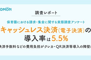 保育施設、キャッシュレス決済導入率5.5% 画像