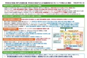 学校安全の推進へ体制や留意点、中間まとめ公表…文科省 画像