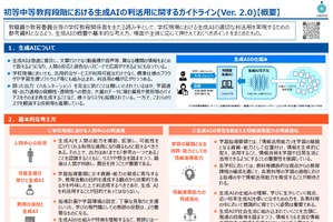 生成AIの学校活用ガイドライン、文科省が改訂 画像