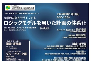 大学等の質保証人材育成セミナー「ロジックモデルを用いた計画の体系化」9/17