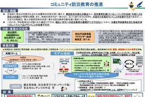 コミュニティ防災教育、モデル地区を公募…内閣府