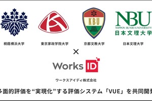 桐蔭横浜大ら、学生を多面的に評価できる「VUE」共同開発