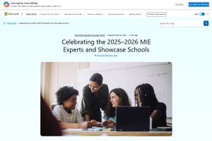 Microsoftショーケーススクール2025-26、国内4校を認定
