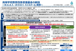 高校教育改革3,009億円、都道府県に基金創設…補正予算成立