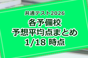 【共通テスト2026】予備校の予想平均点、昨年との比較や得点調整の可能性