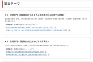 英検協会、英語能力テストおよび英語教育に関する研究企画を募集
