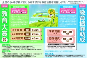 ちゅうでん教育振興財団、小中学校の教育実践に最大50万円助成