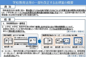 デジタル教科書が正式な教科書に、無償配布へ…改正法案を閣議決定