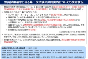 【教員採用】51自治体で共通問題…27年度から