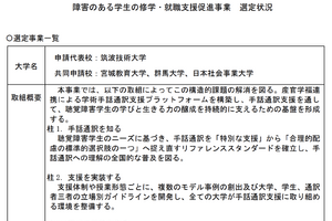手話通訳推進拠点、筑波技術大ら4大学の事業を選定… 文科省