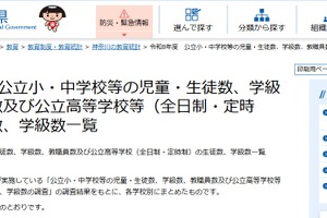 神奈川、公立学校の生徒・学級数を公表…小中高で児童生徒数減少