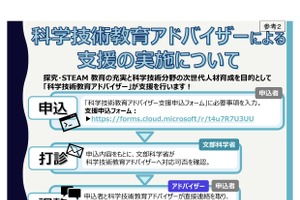 文科省、科学技術教育アドバイザーの支援実施…学校等募集
