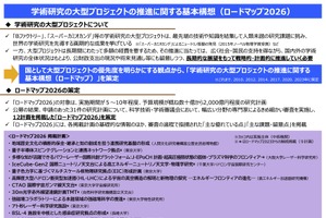 学術研究の大型プロジェクト「ロードマップ2026」12計画を公表