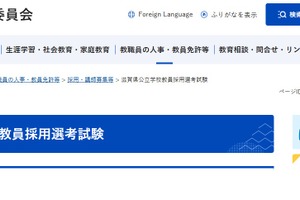 【教員採用】滋賀県、最終合格492人…補欠者19人で倍率3.1倍
