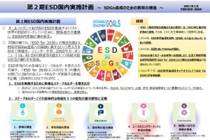 ESD実施計画を公表…SDGs達成への貢献を明確化 画像