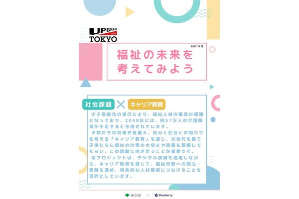 福祉の仕事「キャリア教育プログラム」小中学校に提供…東京都 画像