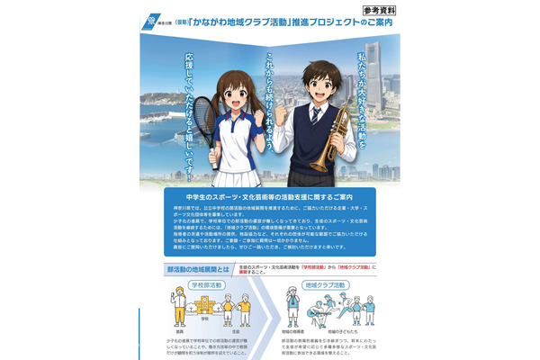 神奈川県、公立中「部活動の地域展開」協力企業など募集 画像